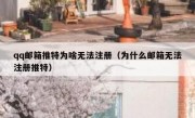 qq邮箱推特为啥无法注册（为什么邮箱无法注册推特）
