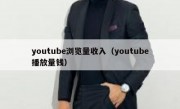 youtube浏览量收入（youtube播放量钱）