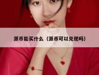 派币能买什么（派币可以兑现吗）