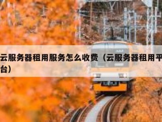 云服务器租用服务怎么收费（云服务器租用平台）