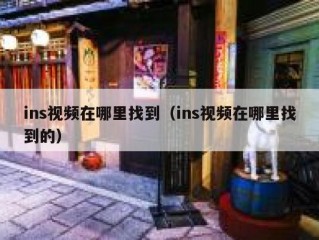 ins视频在哪里找到（ins视频在哪里找到的）