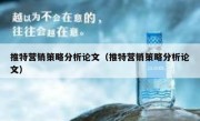 推特营销策略分析论文（推特营销策略分析论文）