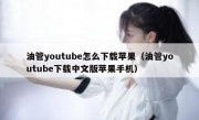 油管youtube怎么下载苹果（油管youtube下载中文版苹果手机）