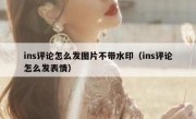 ins评论怎么发图片不带水印（ins评论怎么发表情）