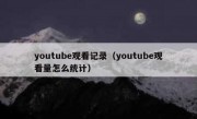 youtube观看记录（youtube观看量怎么统计）