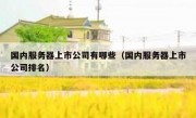 国内服务器上市公司有哪些（国内服务器上市公司排名）