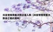 抖音视频观看次数还是人数（抖音视频观看次数自己看的算吗）