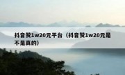 抖音赞1w20元平台（抖音赞1w20元是不是真的）