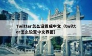Twitter怎么设置成中文（twitter怎么设置中文界面）