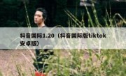 抖音国际1.20（抖音国际版tiktok安卓版）