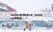 twitter账号购买1元（twitter小号购买）