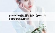 youtube播放量与收入（youtube播放量怎么算钱）