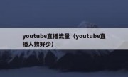 youtube直播流量（youtube直播人数好少）