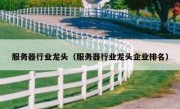 服务器行业龙头（服务器行业龙头企业排名）