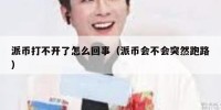 派币打不开了怎么回事（派币会不会突然跑路）