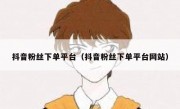 抖音粉丝下单平台（抖音粉丝下单平台网站）
