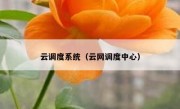 云调度系统（云网调度中心）