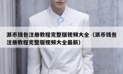 派币钱包注册教程完整版视频大全（派币钱包注册教程完整版视频大全最新）