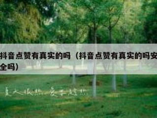 抖音点赞有真实的吗(抖音点赞有真实的吗安全吗)