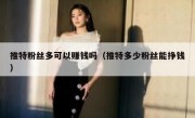 推特粉丝多可以赚钱吗（推特多少粉丝能挣钱）