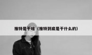 推特是干啥（推特到底是干什么的）