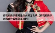 樱花的数字密码是什么呢怎么读（樱花的数字密码是什么呢怎么读的）