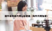 国外服务器代理ip加速器（海外代理加速）