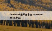 facebook进军元宇宙（Facebook 元宇宙）