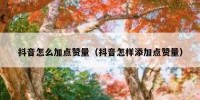 抖音怎么加点赞量（抖音怎样添加点赞量）