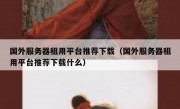 国外服务器租用平台推荐下载（国外服务器租用平台推荐下载什么）