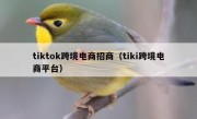 tiktok跨境电商招商（tiki跨境电商平台）