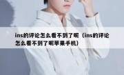ins的评论怎么看不到了呢（ins的评论怎么看不到了呢苹果手机）
