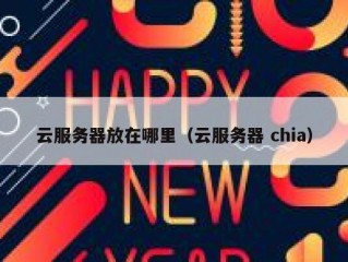 云服务器放在哪里（云服务器 chia）