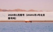2020年1月限号（20201月1号元旦限号吗）