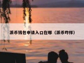派币钱包申请入口在哪（派币咋样）