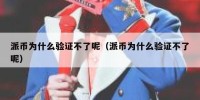 派币为什么验证不了呢（派币为什么验证不了呢）