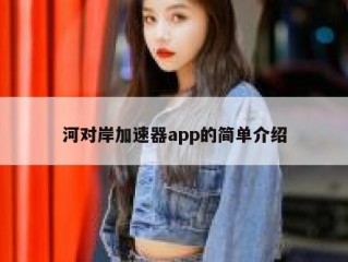 河对岸加速器app的简单介绍