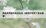 派币软件进不去怎么办（派币打不开了怎么回事）