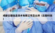 成都云服信息技术有限公司怎么样（云服科技）