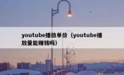 youtube播放单价（youtube播放量能赚钱吗）