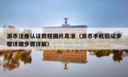 派币注册认证教程图片高清（派币手机验证步骤详细步骤详解）