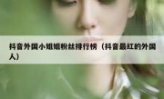 抖音外国小姐姐粉丝排行榜（抖音最红的外国人）