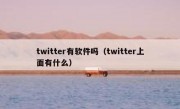 twitter有软件吗（twitter上面有什么）
