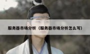 服务器市场分析（服务器市场分析怎么写）