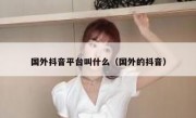 国外抖音平台叫什么（国外的抖音）