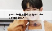 youtube播放量收益（youtube1千播放量收入）