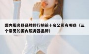 国内服务器品牌排行榜前十名公司有哪些（三个常见的国内服务器品牌）