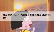 樱花怎么打不开了动漫（为什么樱花动漫打不开）