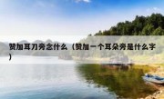 赞加耳刀旁念什么（赞加一个耳朵旁是什么字）