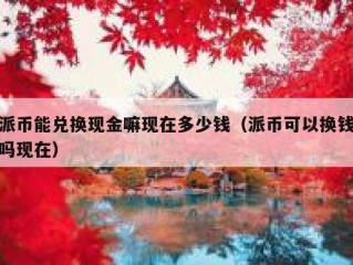 派币能兑换现金嘛现在多少钱（派币可以换钱吗现在）